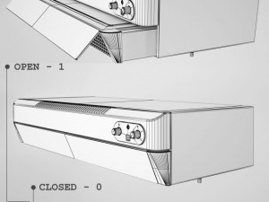 alpes inox extendable filter kitchen hoods cfe Modelo 3D