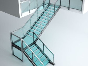 office glass staris 3D 모델