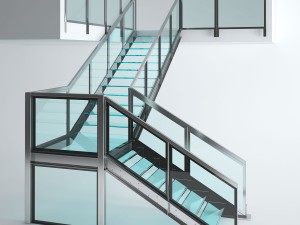 office glass staris 3D 모델