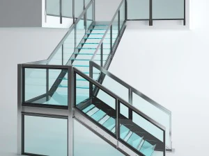 office glass staris 3D Model
