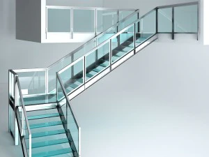 office glass staris 3D Model