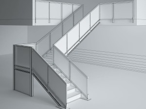 office glass staris 3D 모델