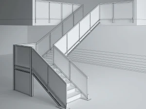 office glass staris 3D Model