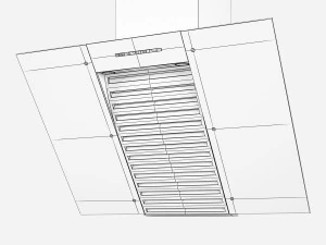 miele da 6096 w kitchen hood 3D Model
