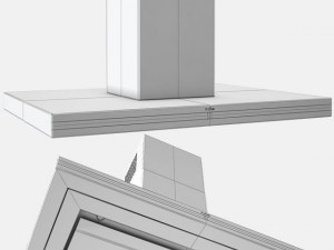 amica integra ows952t kitchen island hood Modelo 3D