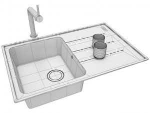 ikea eskelen kitchen sink Modelo 3D