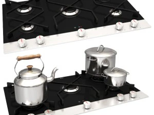 amica integra pg9611srb 用于烹饪炉灶 3D 模型