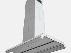 amica in900bi kitchen hood black 3D Model