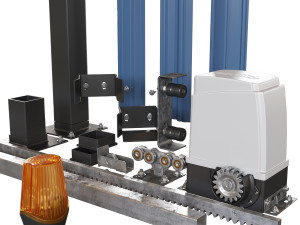 sliding gate automation and aaccessories 3D Модель