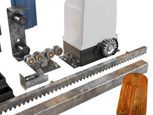 sliding gate automation and aaccessories 3D मॉडल