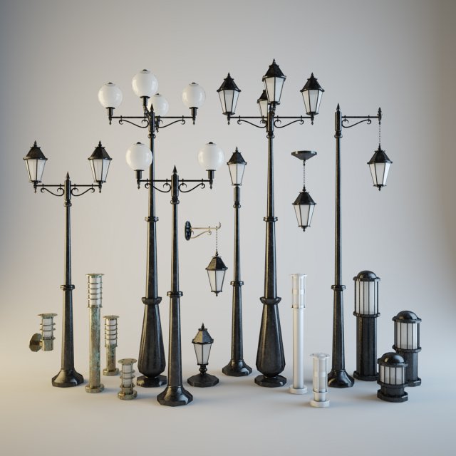 street illumination Modelo 3D .c4d .max .obj .3ds .fbx .stl .blend 