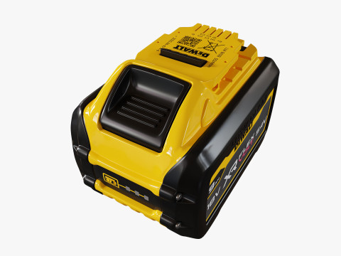 Bateria de íon de lítio DeWalt 9Ah Modelo 3D