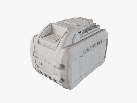Bateria de íon de lítio DeWalt 9Ah Modelo 3D