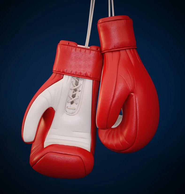 boxing glove 3D Model .c4d .max .obj .3ds .fbx .stl .blend 