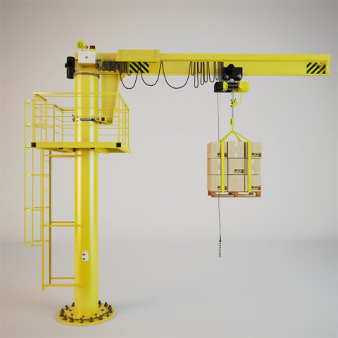 crane 3D Model .c4d .max .obj .3ds .fbx .stl .blend