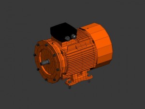 electric motor engine 3D Model