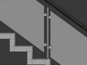 glass stairs 3D Model