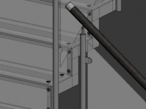 glass stairs 3D Model