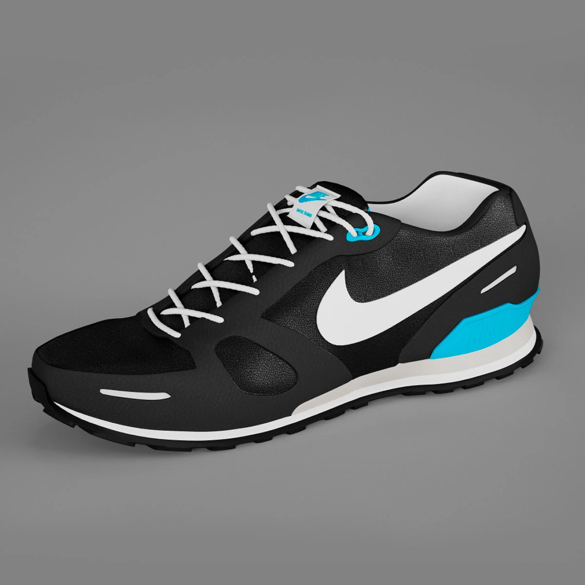 nike waffle trainer shoes 3D Model .c4d .max .obj .3ds .fbx .stl .blend 