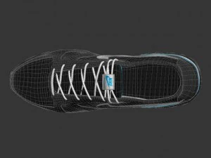 nike waffle trainer shoes 3D Model