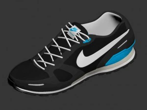 nike waffle trainer shoes 3D Model