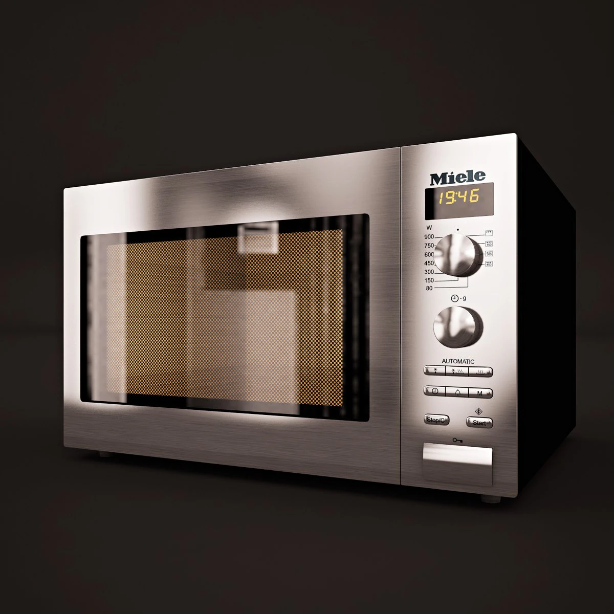 microonde miele m82011s Modello 3D .c4d .max .obj .3ds .fbx .stl .blend 