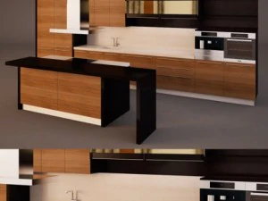 キッチンセット 3Dモデル