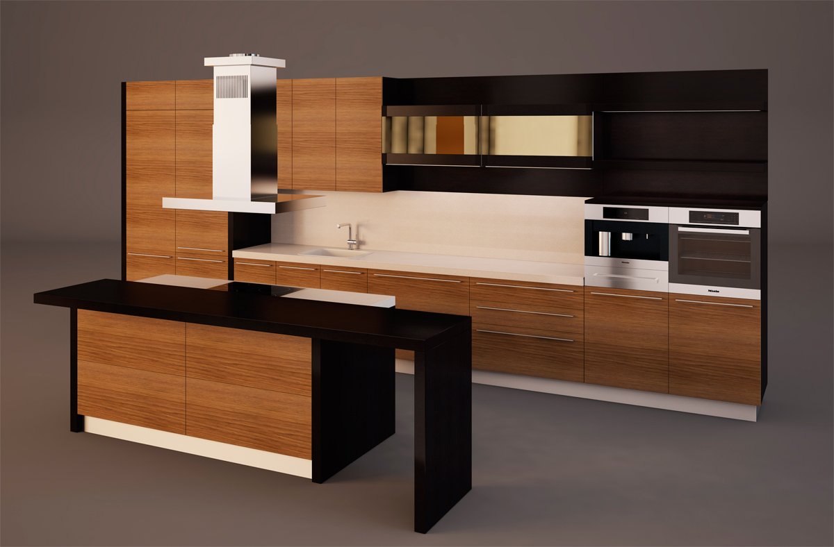 Kitchen Set 3D Model in Kitchen 3DExport