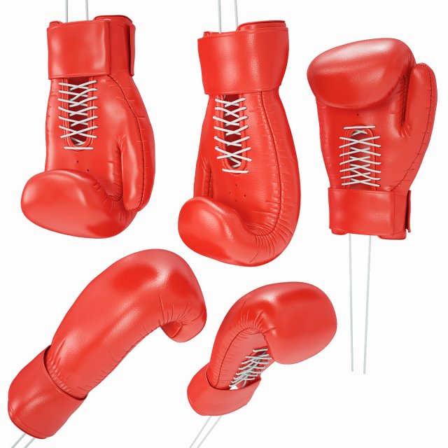 boxing gloves 3D Model