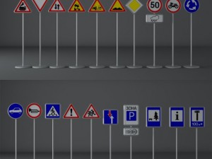 road signs 3D Model