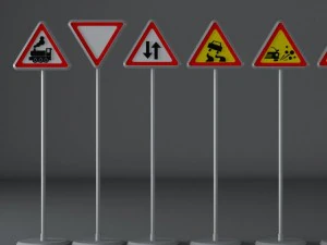 road signs 3D Model