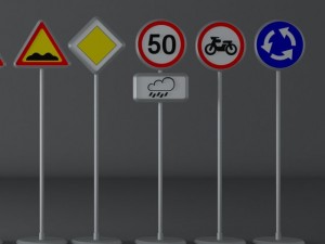road signs 3D Model
