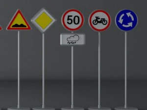 road signs 3D Model