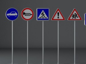 road signs 3D Model