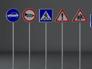 road signs 3D Model