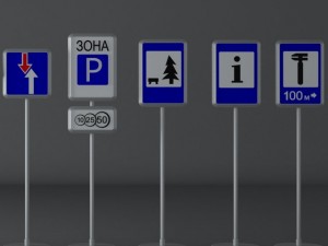 road signs 3D Model