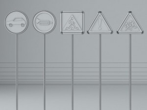road signs 3D Model