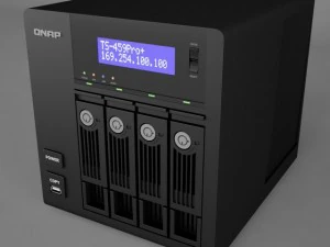 qnap network attached storage server 3D Model