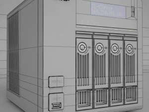 qnap network attached storage server 3D Model