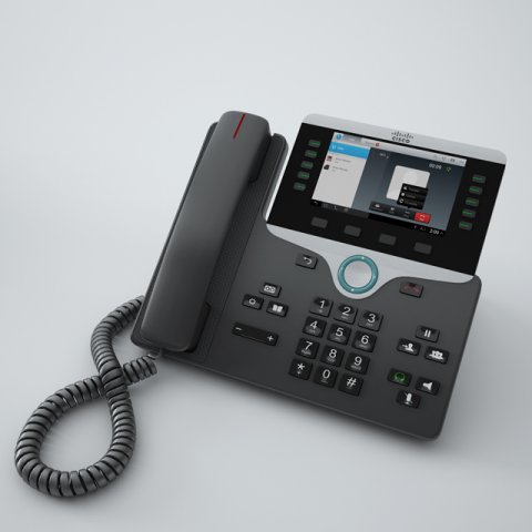 cisco ip phone 8841 Model 3D .c4d .max .obj .3ds .fbx .stl .blend 