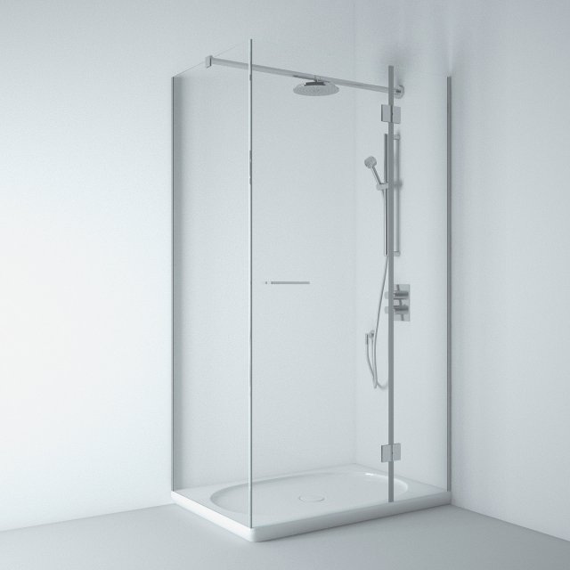 shower bath laufen 3D 模型 .c4d .max .obj .3ds .fbx .stl .blend 