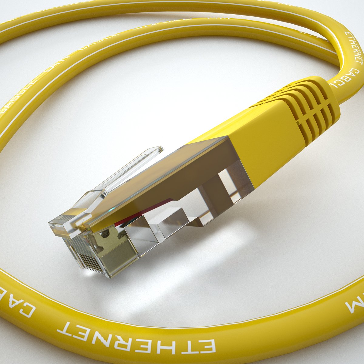 Ethernet Cable 3d Model In Computer 3dexport