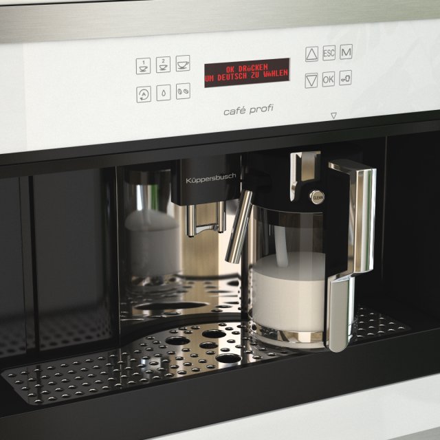 kuppersbusch ekv 6500 coffee machine 3D 模型 .c4d .max .obj .3ds .fbx .stl .blend