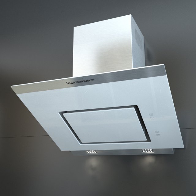 kuppersbusch kitchen hood kd 7610 3D Модель .c4d .max .obj .3ds .fbx .stl .blend 