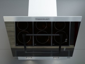 kuppersbusch kd 7610 black kitchen hood 3D Модель