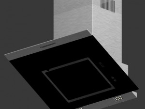 kuppersbusch kd 7610 black kitchen hood 3D Модель
