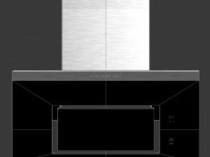 Kuppersbusch kd 7610 чорна кухонна витяжка 3D Модель