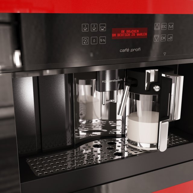 kuppersbusch ekv 6500 jr coffee machine 3D Model .c4d .max .obj .3ds .fbx .stl .blend 