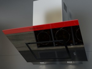 kuppersbusch kd7610 kitchen hood hot chili edition 3D Модель