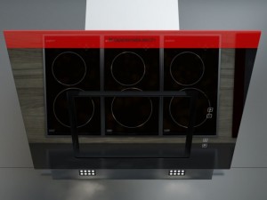 kuppersbusch kd7610 kitchen hood hot chili edition 3D Модель